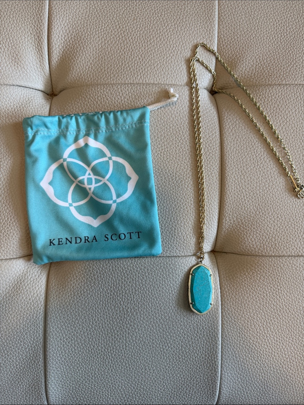 Kendra Scott Turquoise Pendant Necklace